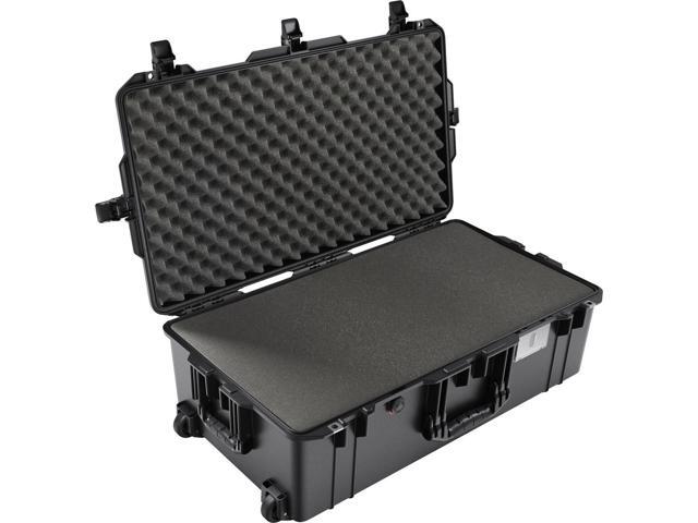 Pelican 1615AirWF Wheeled Hard Case with Foam Insert, Black, Bundle with TrekPak Divider Kit