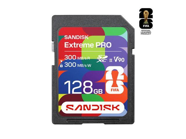 SanDisk Extreme PRO FIFA World Cup 2026 Edition 128GB UHS-II V90 SDXC Memory Card