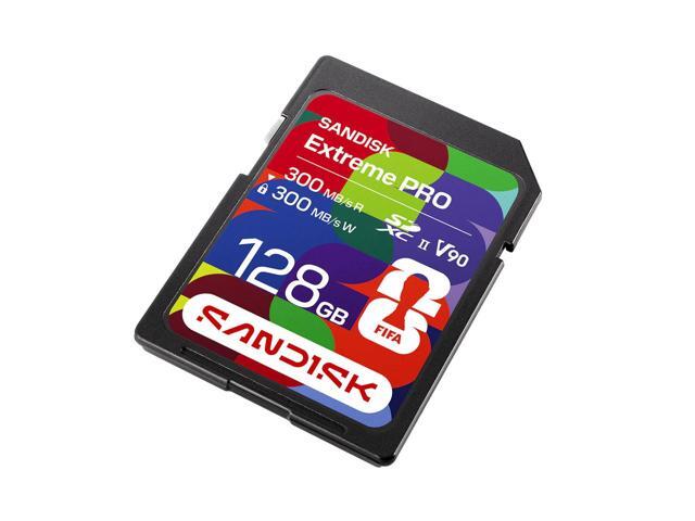 SanDisk Extreme PRO FIFA World Cup 2026 Edition 128GB UHS-II V90 SDXC Memory Card
