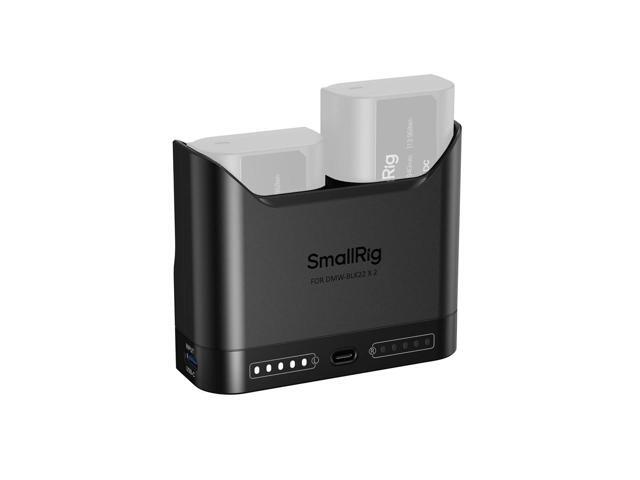 SmallRig Camera Battery Charger for Panasonic DMW-BLK22, Black