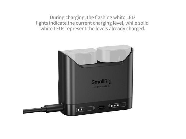 SmallRig Camera Battery Charger for Panasonic DMW-BLK22, Black