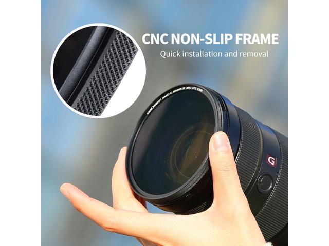 K & F Concept 58mm 3-Piece Magnetic Lens Filter Kit with MCUV, CPL and ND1000 HD Filters
