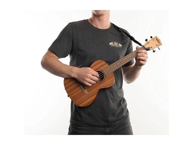 Kala Cloth U-Bass Strap with Embroidery, Black
