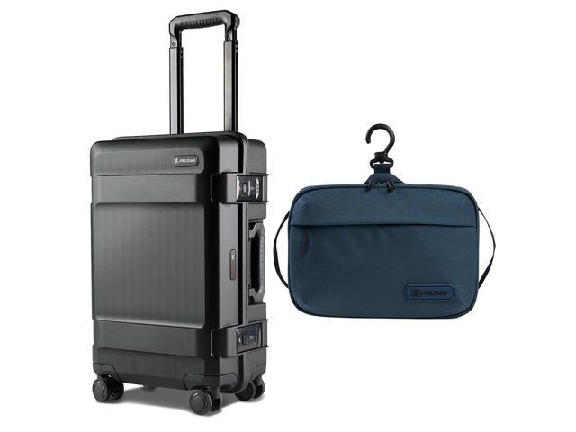 Pelican ATX 22' Wheeled Carry-On Hard Travel Case, Black, with DK5 Toiletry Bag