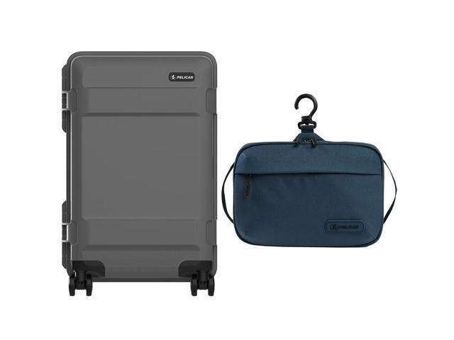 Pelican ATX 22' Wheeled Carry-On Hard Travel Case, Charcoal, w/DK5 Toiletry Bag