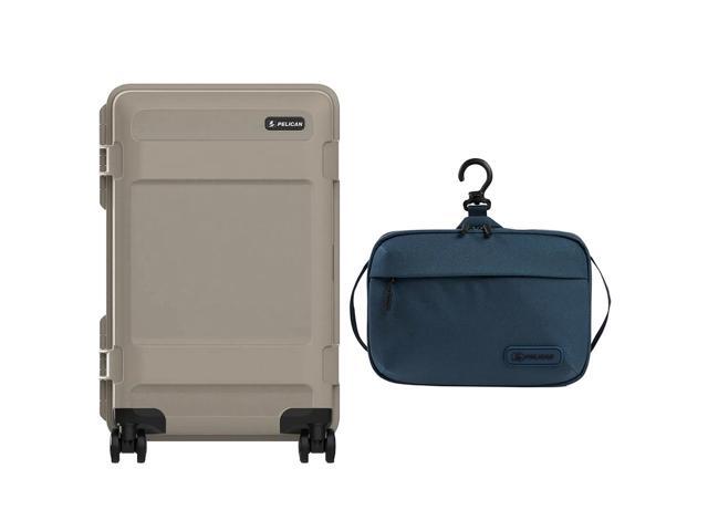 Pelican ATX 22' Wheeled Carry-On Hard Travel Case, Sand, with DK5 Toiletry Bag