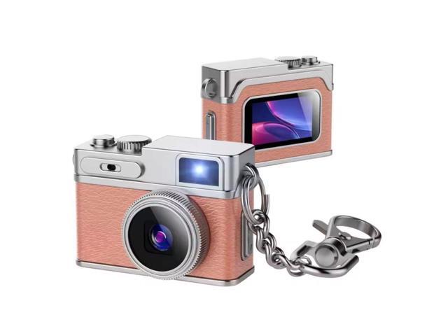 Aries Necklace Pendant Retro Digital Camera - Pink