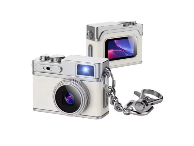 Aries Necklace Pendant Retro Digital Camera - White