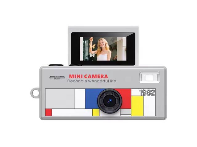 Aries Mini Keychain Digital Camera With Flip Display - Gray #MKCF-GRAY