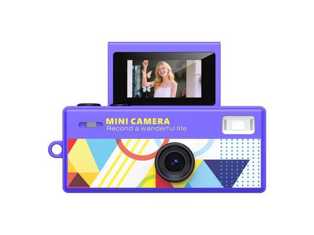 Aries Mini Keychain Digital Camera With Flip Display - Purple #MKCF-PURPLE