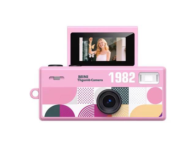 Aries Mini Keychain Digital Camera With Flip Display - Pink #MKCF-PINK