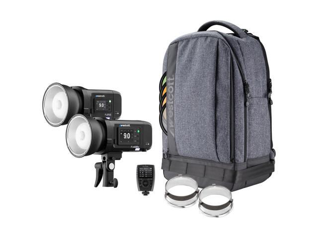 Westcott FJ400 II and FJ250 Portable Portrait Strobe 2-Light Kit with FJ-X3 M Universal Wireless Trigger