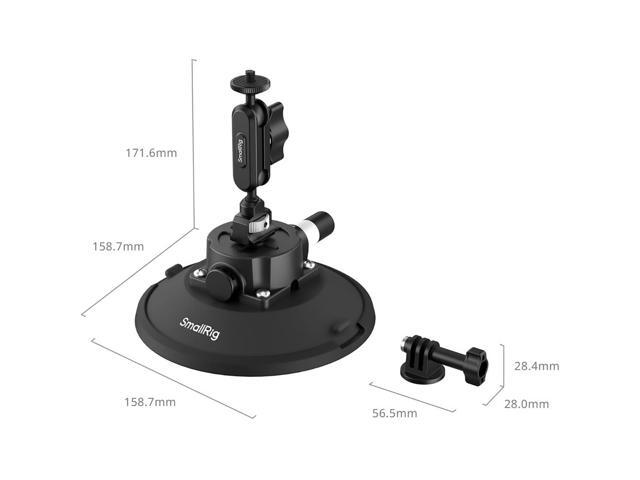 SmallRig 6' Suction Cup Mount for Action Cameras, Black