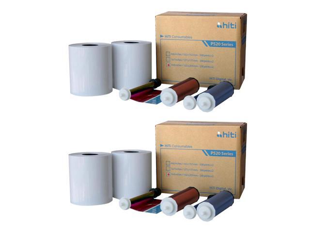 HiTi 6x8' Ribbons and Paper Kit, 2 Rolls for P520 Series Photo Printers
