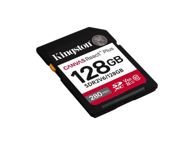 Kingston SDXC Canvas React Plus UHS-II V60 280MB/s SD Memory Card 128GB