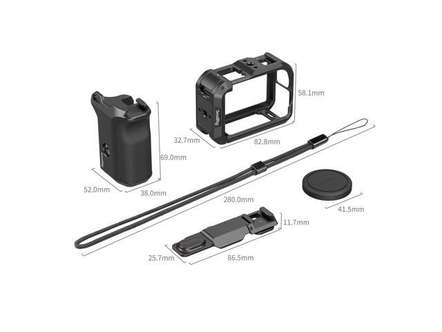 SmallRig Full Cage Kit for DJI Osmo Action 6 Camera, Black