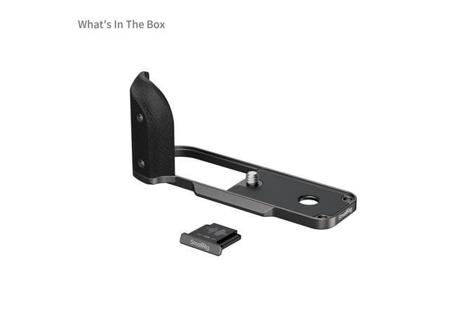 SmallRig L-Shape Mount Plate with Silicone Handle for Fujifilm X half Camera, Charcoal Silver