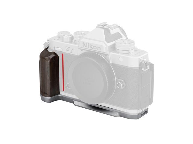 SmallRig L-Shaped Mount Plate with Wooden Handle for Nikon Z f Camera, Silver