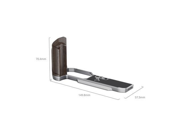 SmallRig L-Shaped Mount Plate with Wooden Handle for Nikon Z f Camera, Silver