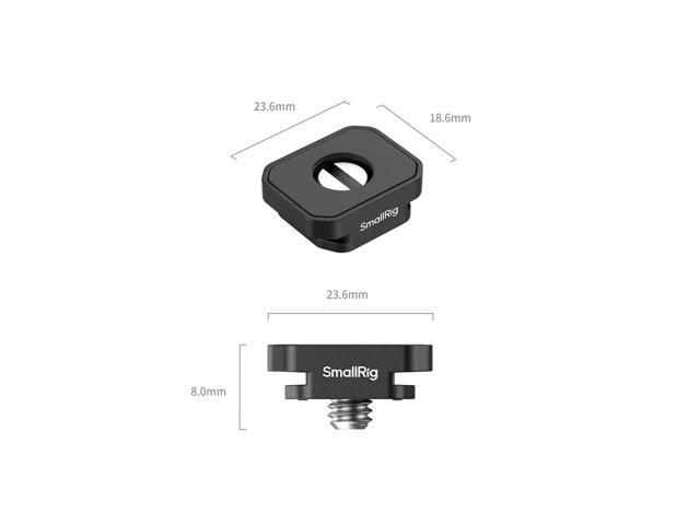 SmallRig Mount Plate with Cold Shoe Mount, Black, 4-Pack