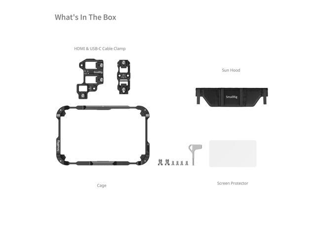 SmallRig Monitor Cage Kit for Atomos Ninja TX/ TX GO, Black