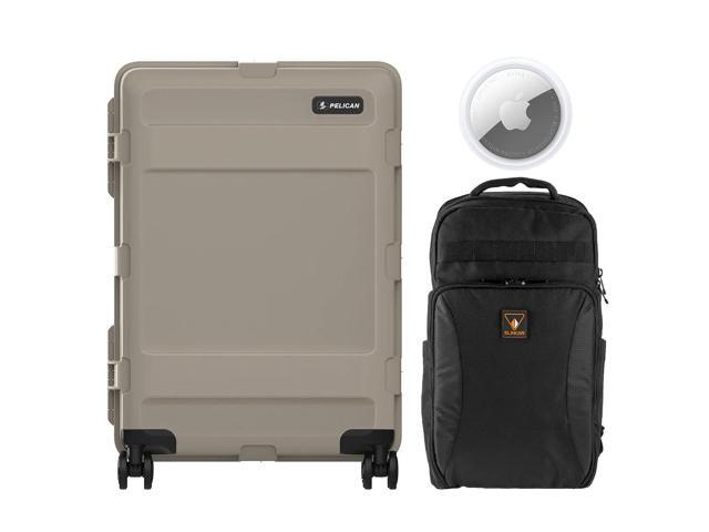 Pelican ATX 25' Wheeled Check-In Hard Travel Case, Sand, with Backpack & AirTag
