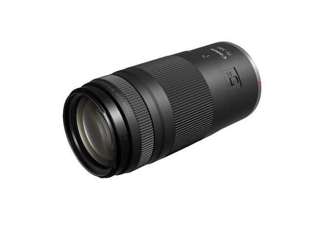 Canon RF 75-300mm f/4-5.6 Lens, Black, Bundle with 58mm Filter Kit, Lens Case, Cleaning Kit and Lens Cap Tether