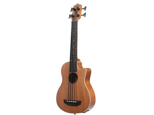 Kala U-BASS Scout Fretless Acoustic Electric Bass Guitar, Natural
