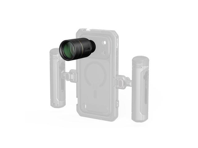 SmallRig 2x Magnification Telephoto and Dual Macro Lens Kit for Phone, T-Mount, Black