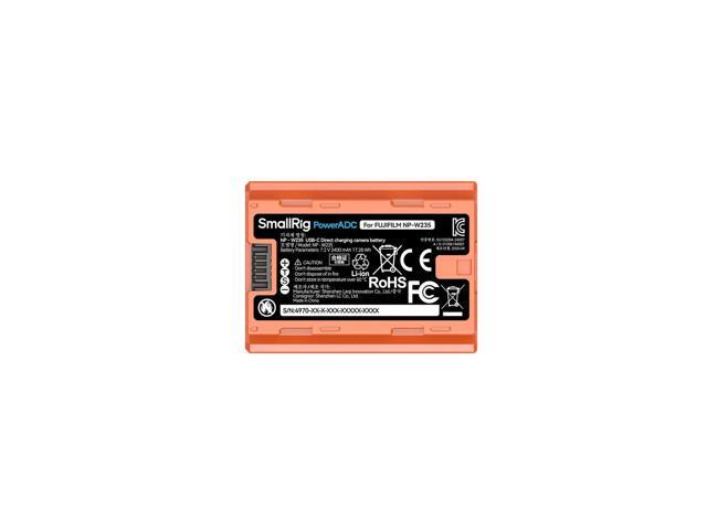 SmallRig USB-C Rechargeable Camera Battery for Fujifilm NP-W235 (Orange) 4970