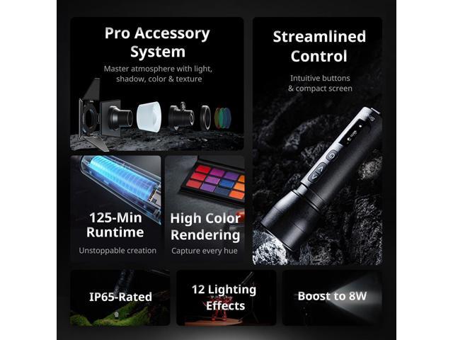 SmallRig RF 05B 5W Portable Zoom Bi-Color LED Video Light
