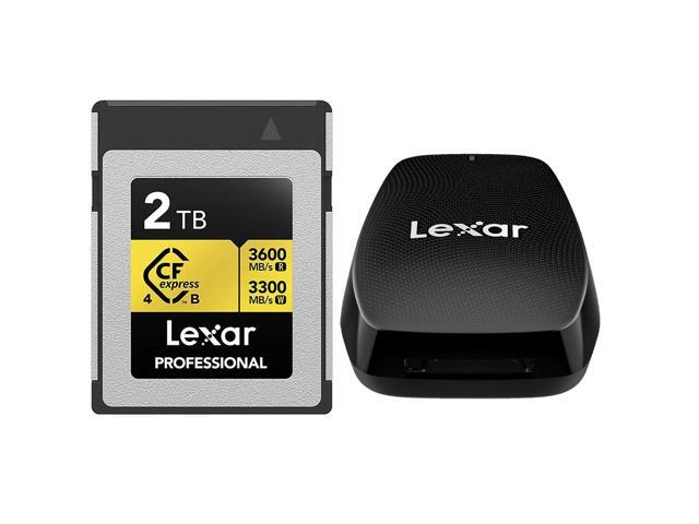 Lexar 2TB Professional Gold CFexpress 4.0 Type B Card Package #LCXEXP4002TRNENGB