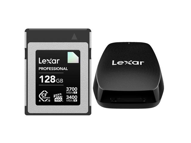 Lexar Diamond Series Professional 128GB CFexpress 4.0 Type-B Memory Card, Bundle with CFexpress Type-B USB 3.2 Gen 2x2 Reader