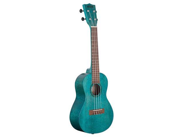Kala Ocean Blue Watercolor Meranti Concert Ukulele