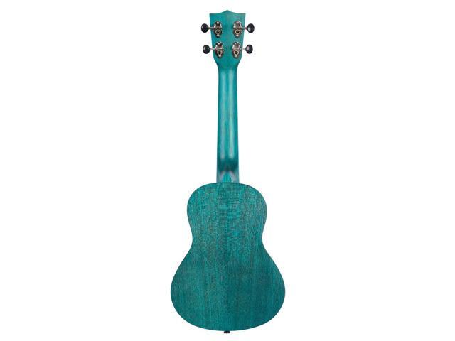Kala Ocean Blue Watercolor Meranti Concert Ukulele