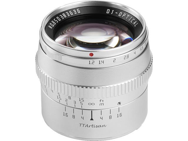 TTArtisan 50mm f/1.2 Lens for Sony E, Silver