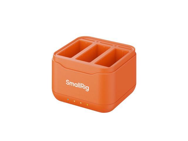 SmallRig CH-D1 Camera Battery Charger for DJI Action 6/5 Pro/4/3 and Osmo 360, Orange