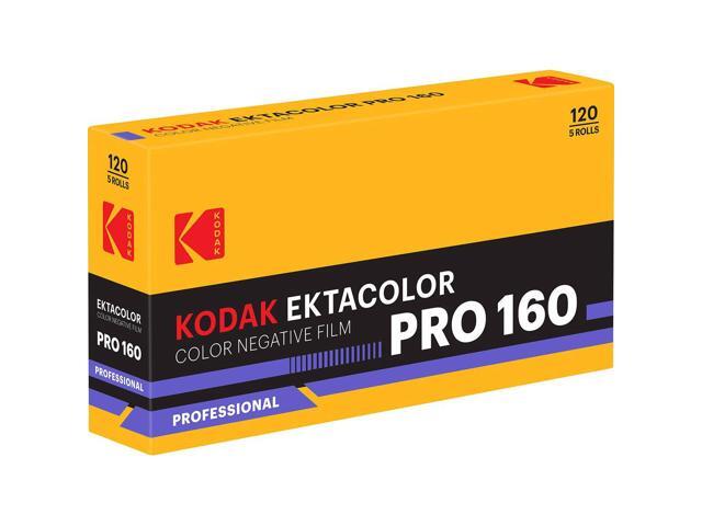 Kodak Ektacolor Pro 160 Color 120 Negative Roll Film, 5-Pack #7519598