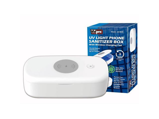 VidPro UV-BOX UV Light Phone Sanitizer Box with Wireless Charging Pad