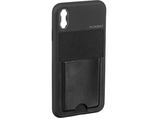 Moment iPhone XS Max Wallet Photo Case, Black Leather