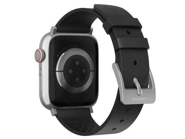 Moment Thin Leather Strap for Apple Watch 38/40/41mm, Black