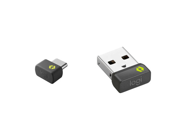 Logitech Bolt RF Receiver for Mouse, Keyboard, Computer, Notebook - USB Type C - External
