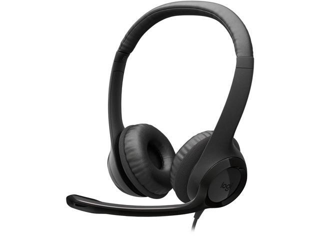 Logitech - H390 Wired USB-C On-Ear Stereo Headphones with Noise Canceling Microphone - Black - image 10