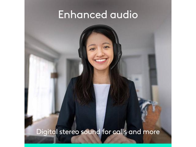Logitech - H390 Wired USB-C On-Ear Stereo Headphones with Noise Canceling Microphone - Black - image 11