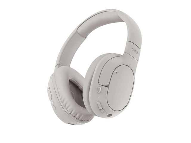 Belkin SoundForm Surround Bluetooth Over-Ear Headphones - Environmental Noise Cancelling Headphones - Wireless w/ 60H Playtime & Soft Ear Cups for...