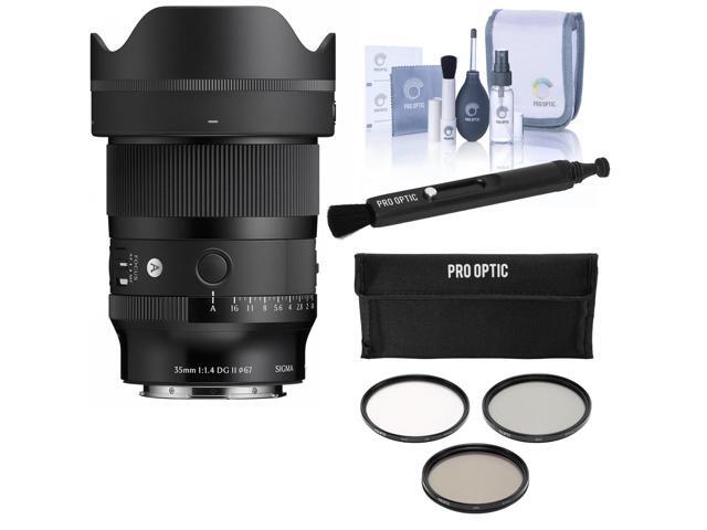 Sigma 35mm f/1.4 DG II Art Lens for L Mount, Bundle with 67mm Filter Kit, Pen Lens Cleaner and Cleaning Kit