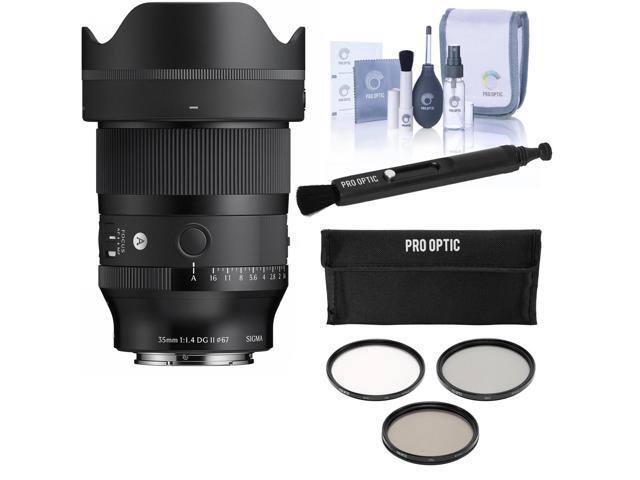 Sigma 35mm f/1.4 DG II Art Lens for Sony E, Bundle with 67mm Filter Kit, Pen Lens Cleaner and Cleaning Kit