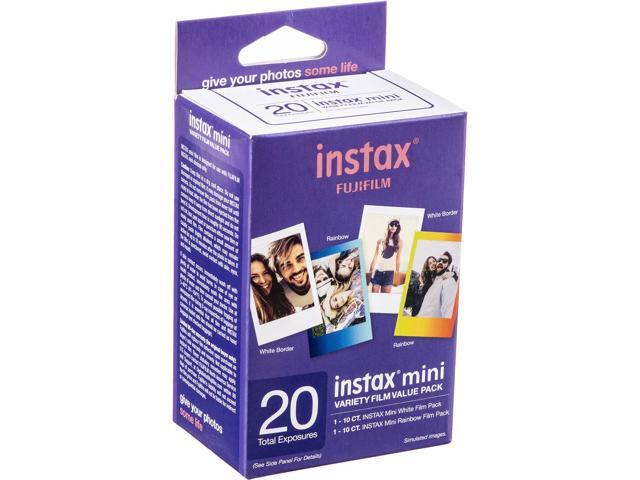Fujifilm Instax Mini Instant Film Variety Value Pack, 20 Exposures, 2-Pack, Bundle with Photo Album