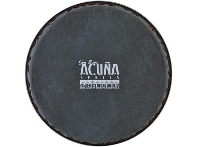 Gon Bops 8.5' Remo Skyndeep Synthetic Bongo Drum Head with GB Logo, Black
