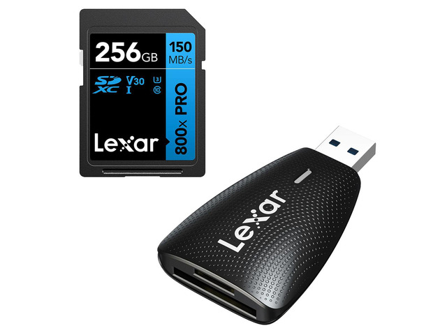Lexar High-Performance 800x 256GB SDHC/SDXC UHS-I Card (BLUE Series)